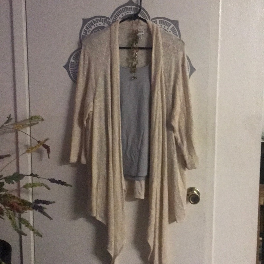 Sparkle open cardigan